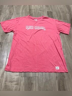Pink 'New York' Graphic Tee - Casual Shirt